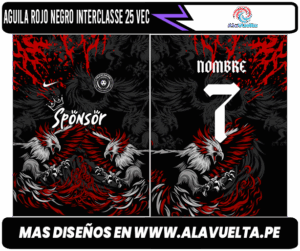 Aguila Rojo Negro Interclasse 25 VEC