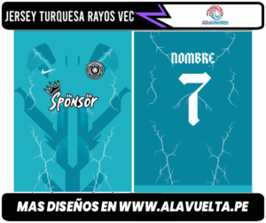 Jersey Turquesa Rayos VEC