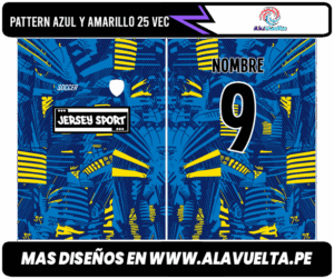 Pattern Azul y amarillo 25 VEC