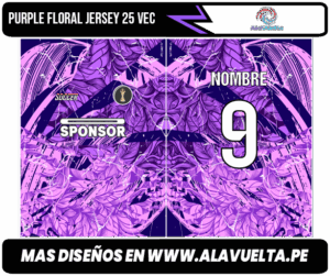 Purple floral jersey 25 VEC