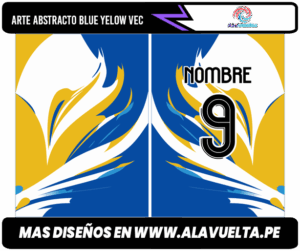 ARTE ABSTRACTO BLUE YELOW VEC