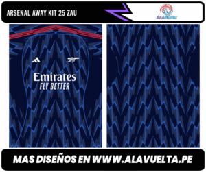 Arsenal Away Kit 25 ZAU