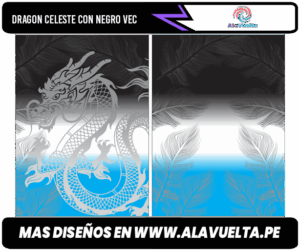 dragon celeste con negro VEC